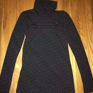 BCBG Generation Designer Long Sleeve Shirt Dots Turtleneck Striped Stud Blouse M